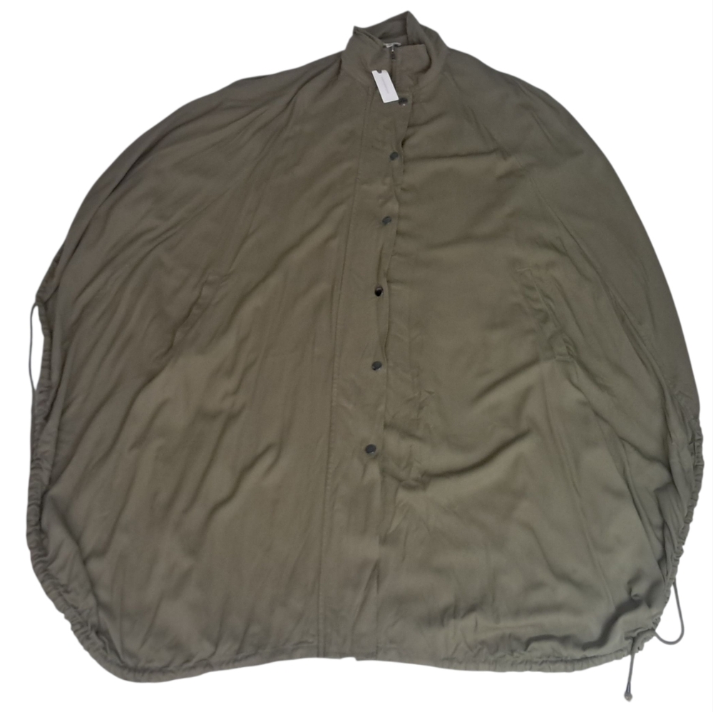 NWT Pilcro Anthropologie Jacket Womens One Size Olive Green Utility Relaxed Boho - Picture 4 of 11